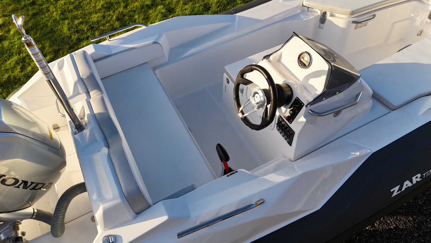 ZAR Tender ZF-5 + Honda BF100 + Road Trailer