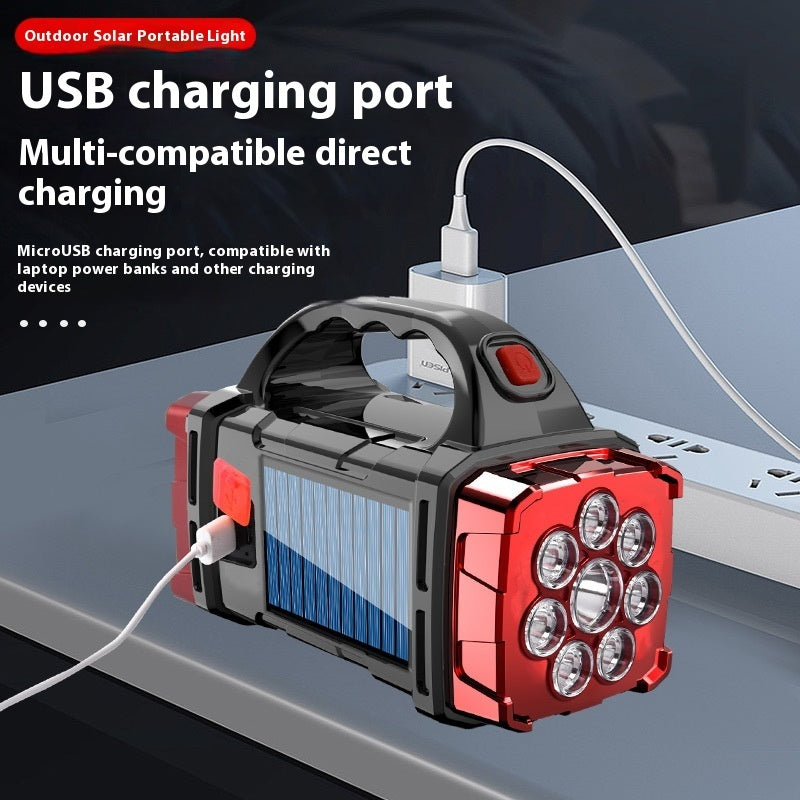 Solar LED Multifunctional Outdoor Power Torch