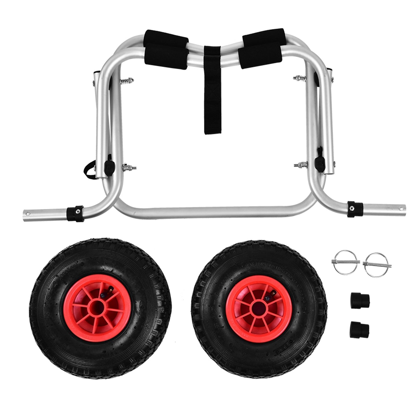 Aluminium Alloy Kayak Canoe Wheel Dolly Boat Carrier Trolley Cart Transport