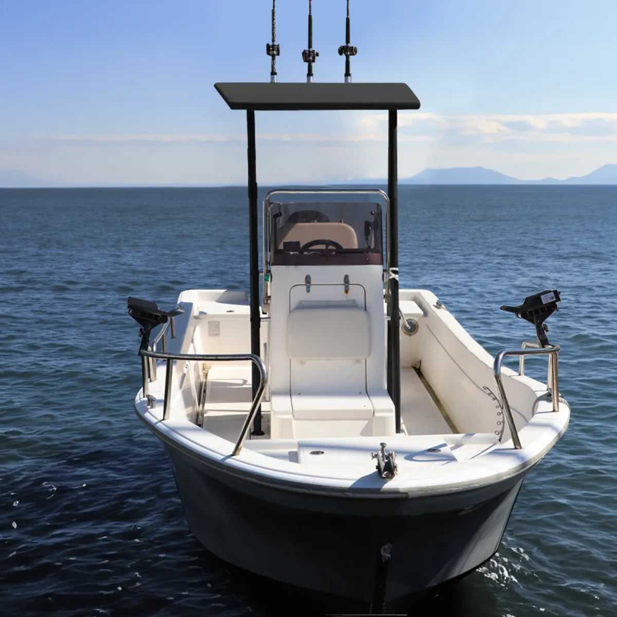 Heavy Duty T-Top for Centre Console Boat - Deck Mounted