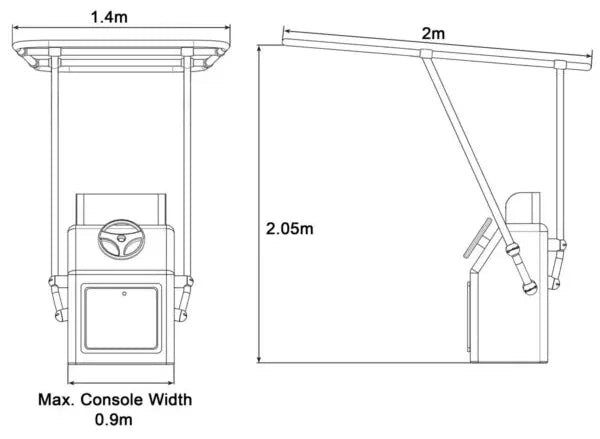 Heavy Duty T-Top Console Mount