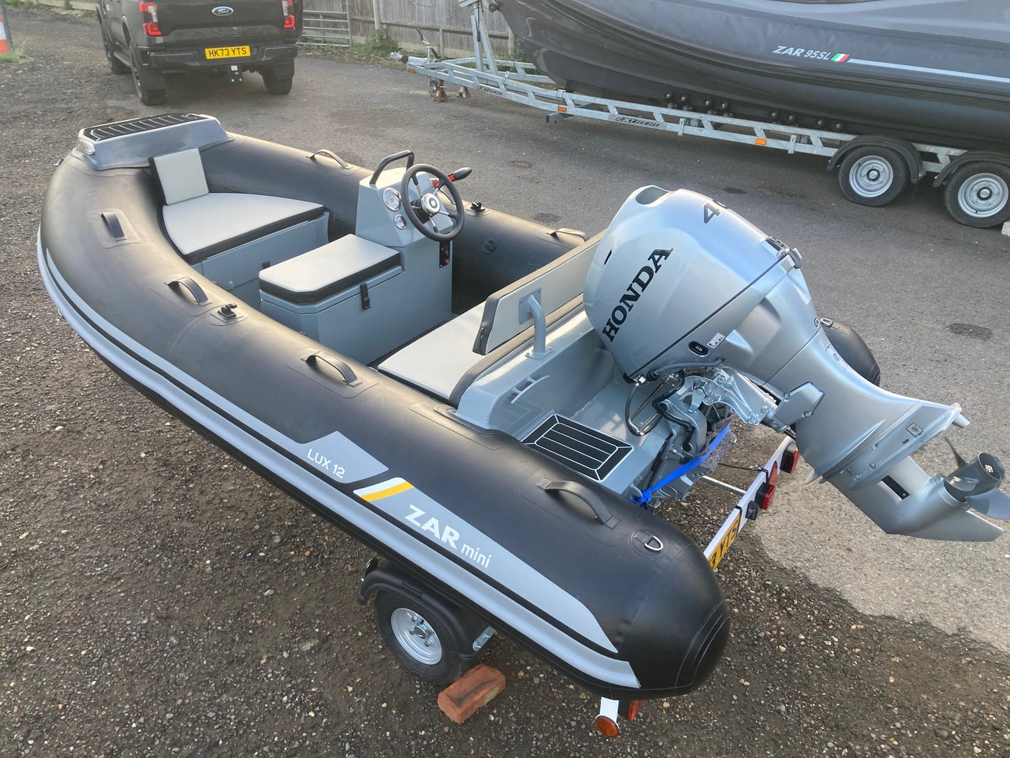 ZAR mini LUX 12 3.5m Console RIB + Honda Outboard - BOATSMART