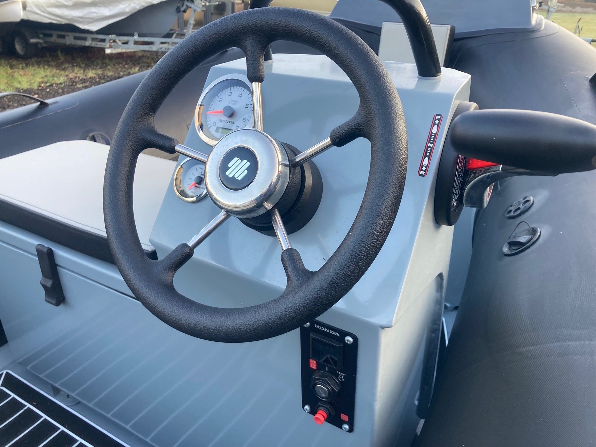 ZAR mini LUX 12 3.5m Console RIB + Honda Outboard - BOATSMART