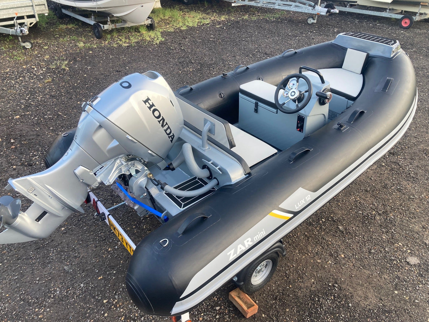 ZAR mini LUX 12 3.5m Console RIB + Honda Outboard - BOATSMART