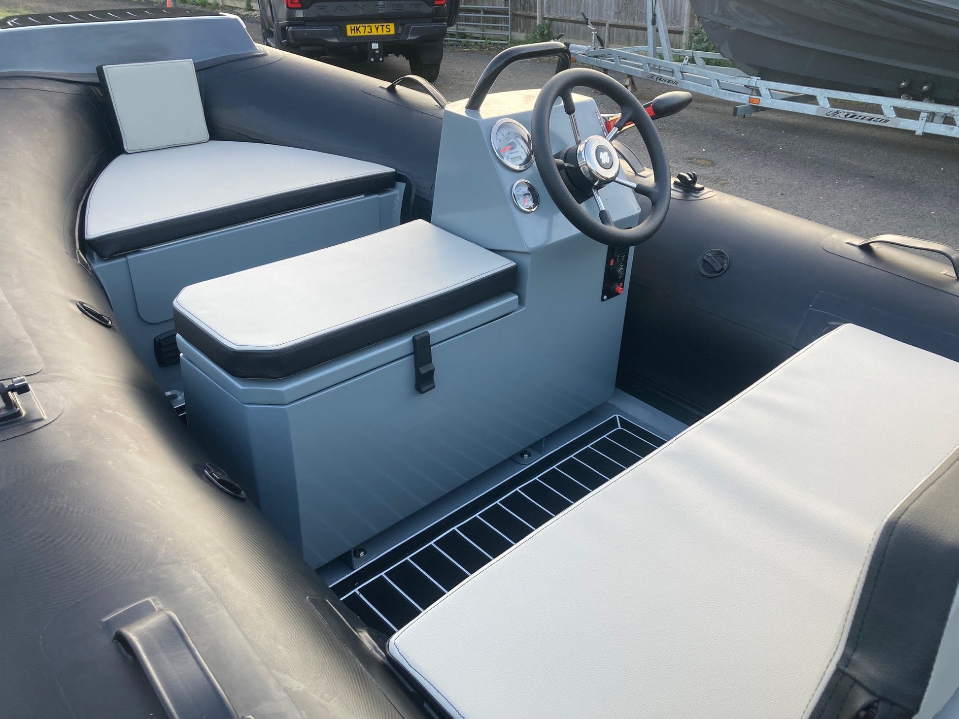 ZAR mini LUX 12 3.5m Console RIB + Honda Outboard - BOATSMART