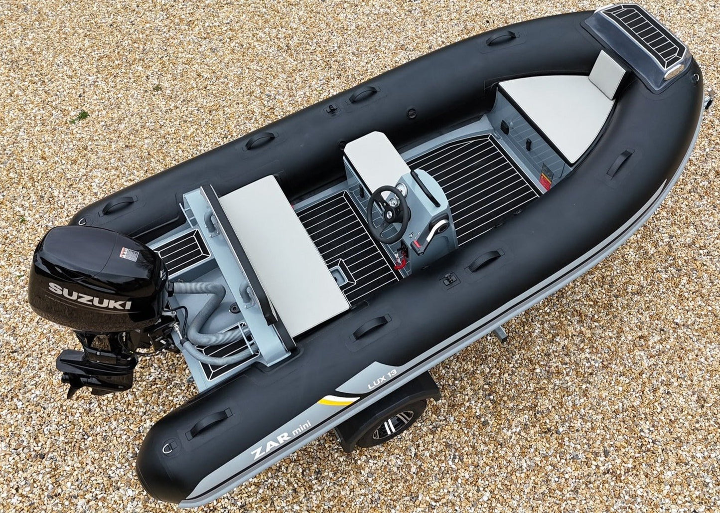 ZAR mini LUX 13 3.9m Console RIB + Honda Outboard - BOATSMART