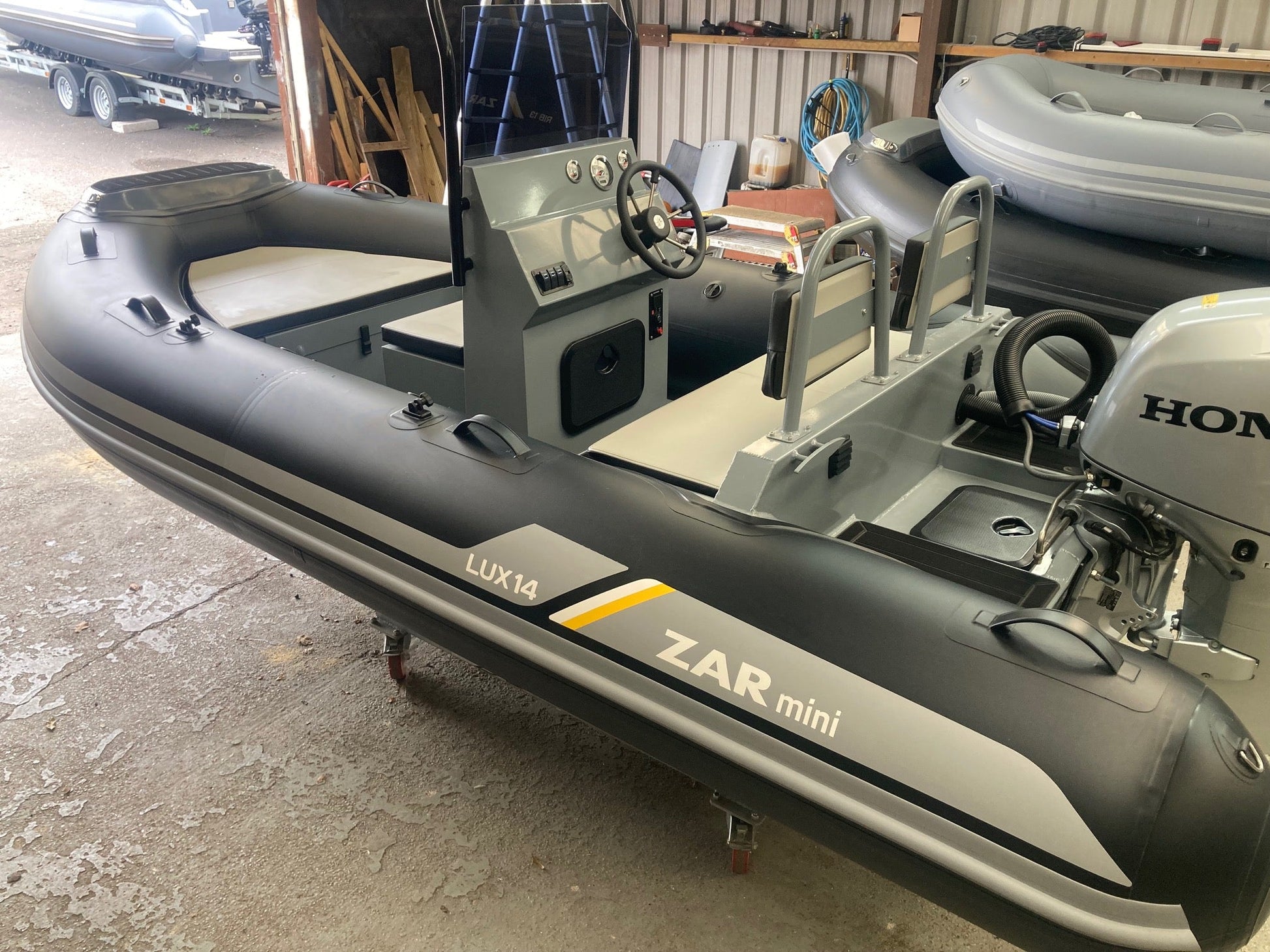 ZAR mini LUX 14 4.2m + Honda BF50 + Road Trailer - BOATSMART