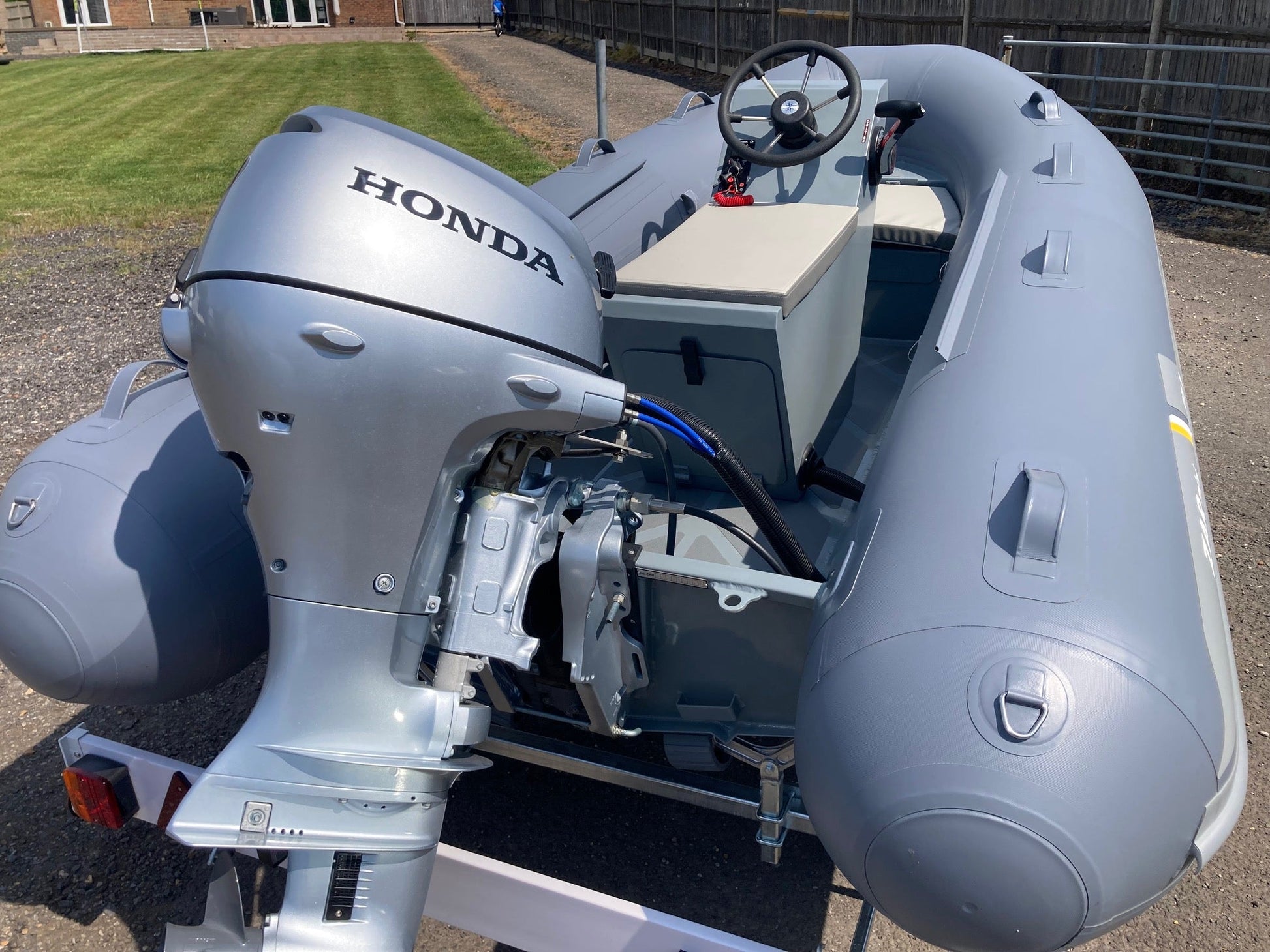 ZAR mini RIB 11 3.3m Jockey Console RIB + Honda BF20 + Road Trailer - BOATSMART