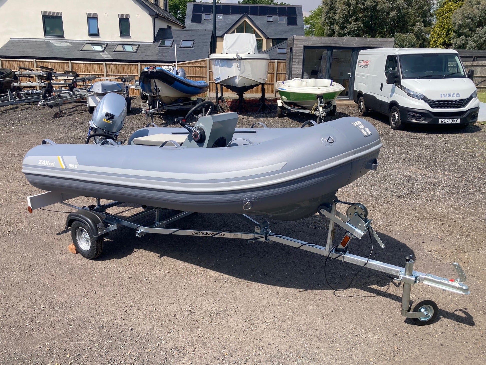 ZAR mini RIB 11 3.3m Jockey Console RIB + Honda BF20 + Road Trailer - BOATSMART