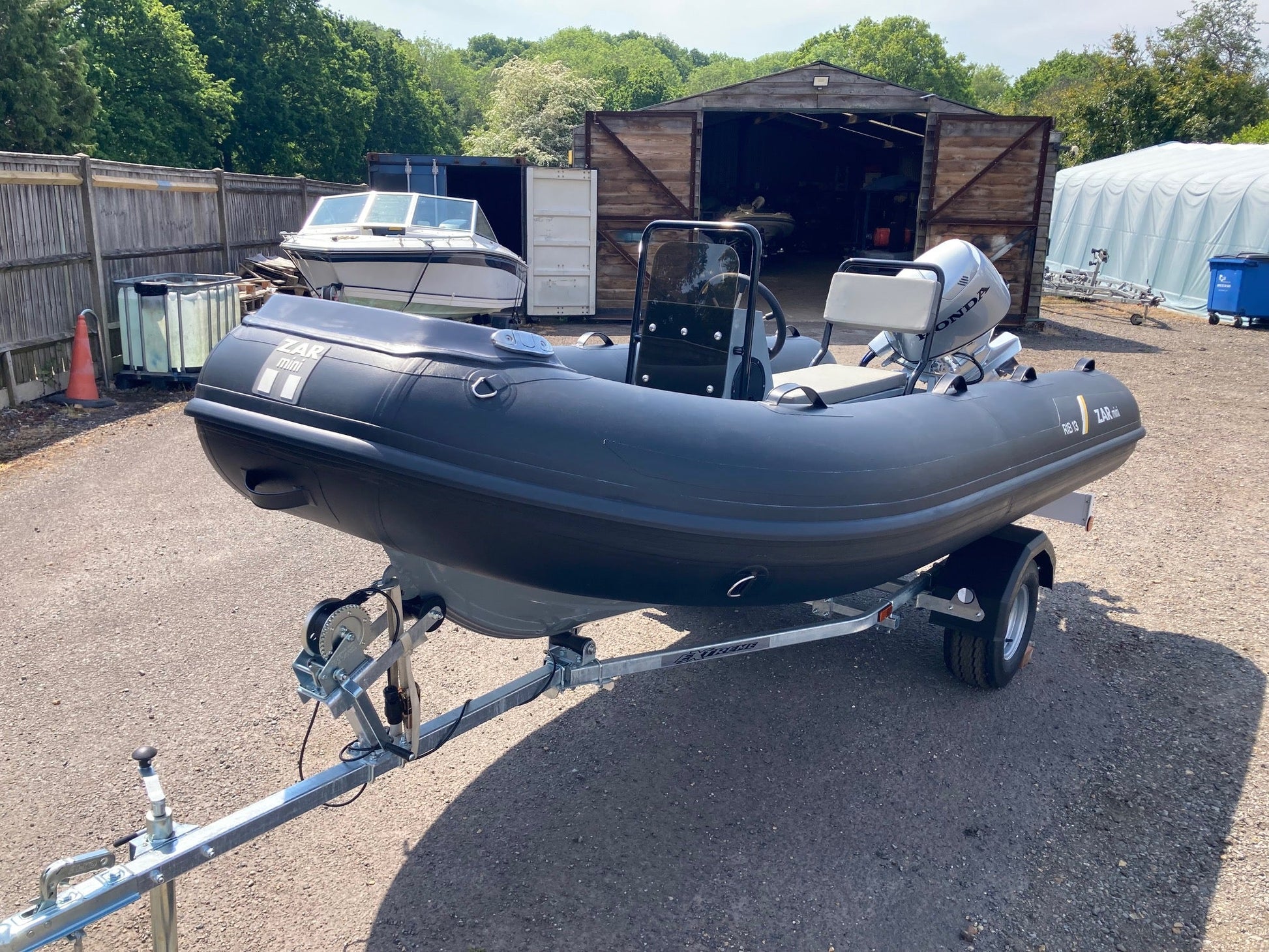 ZAR mini RIB 13 3.8m Jockey Console RIB + Honda BF30 + Road Trailer - BOATSMART