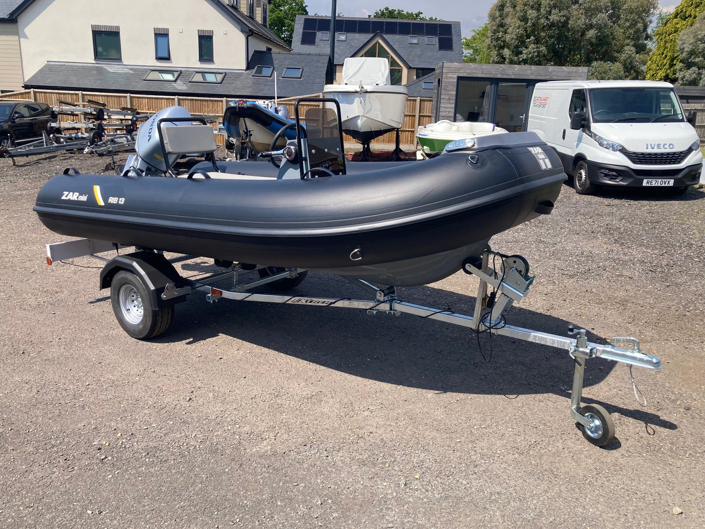 ZAR mini RIB 13 3.8m Jockey Console RIB + Honda BF30 + Road Trailer - BOATSMART