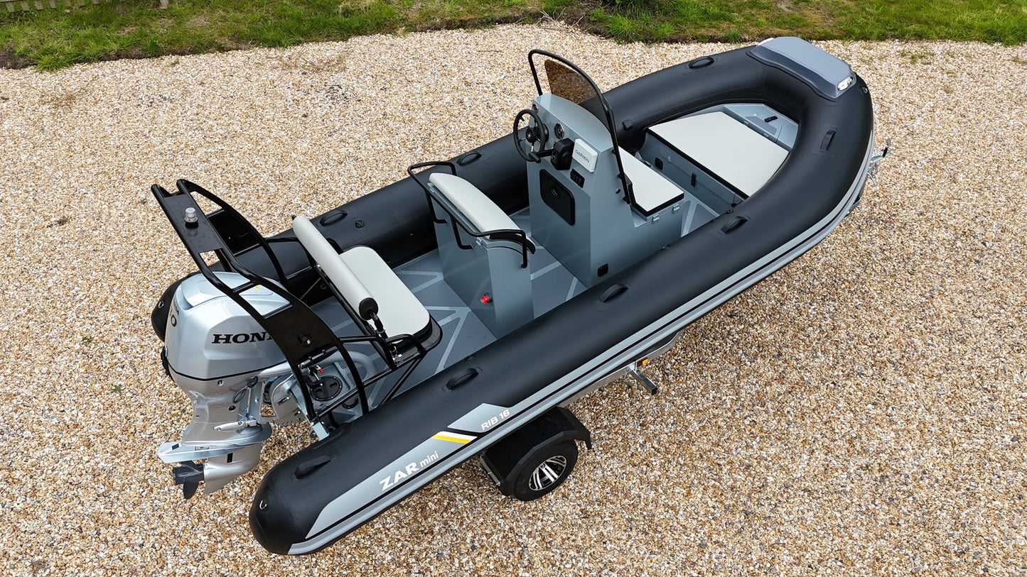 ZAR mini RIB PRO 16 5.0m Family RIB + Honda Outboard - BOATSMART