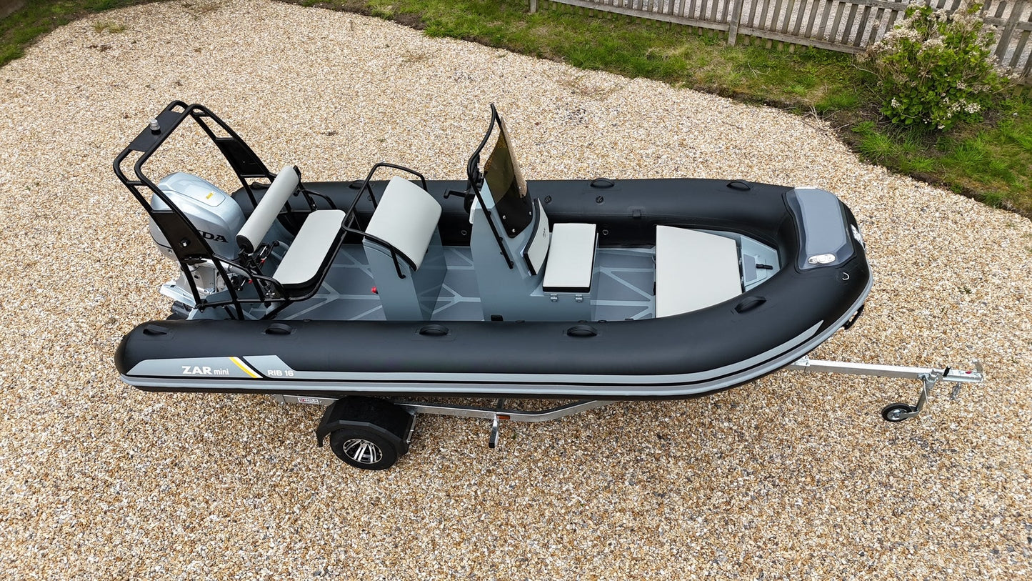 ZAR mini RIB PRO 16 5.0m Family RIB + Honda Outboard - BOATSMART