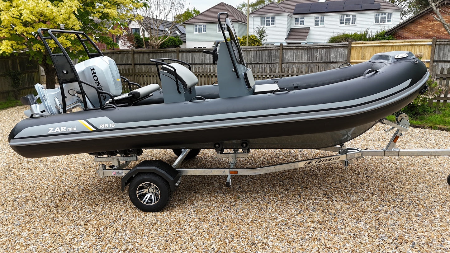 ZAR mini RIB PRO 16 5.0m Family RIB + Honda Outboard - BOATSMART